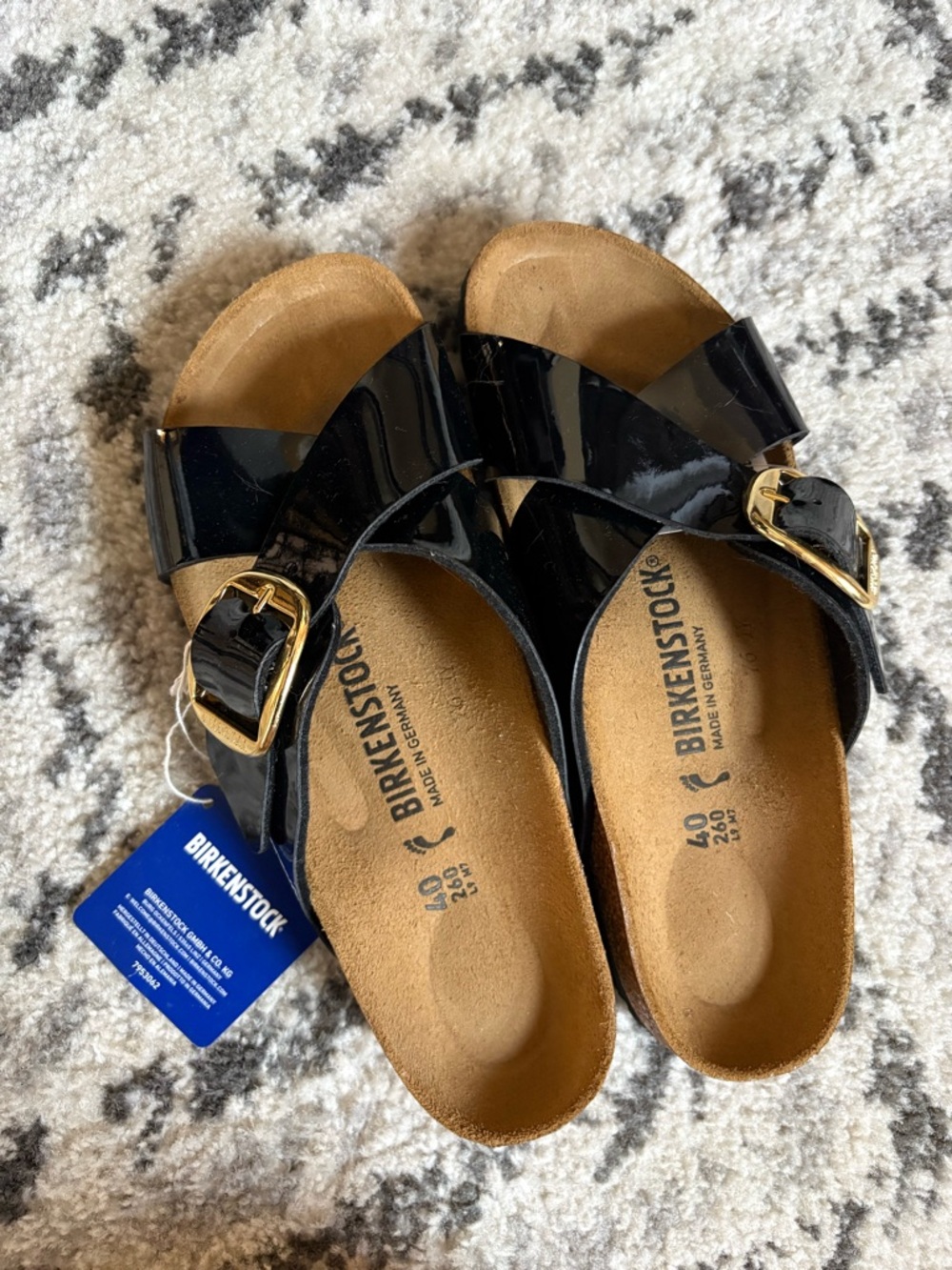 Birkenstock Women’s Black Patent Sienna Sandals